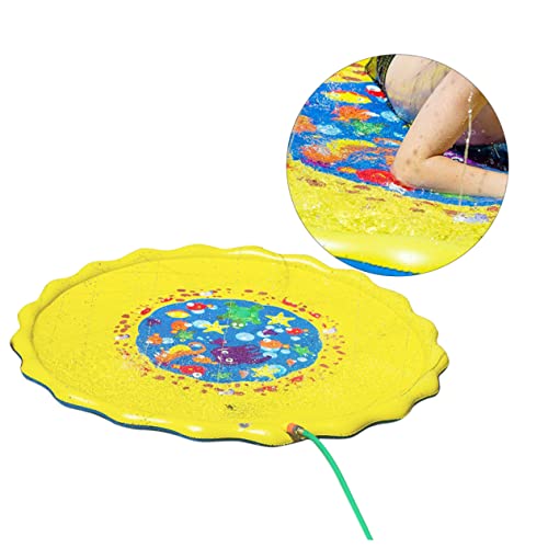 DIKACA Aufblasbare Wasserspray Spielmatte für Garten und Strand Farbenfrohe Ozeanmotive für Sommer Spaß und Motorische Fähigkeiten DIKACA Aufblasbare Wasserspray Spielmatte für Garten und Strand Farbenfrohe Ozeanmotive für Sommer Spaß und Motorische Fähigkeiten von DIKACA