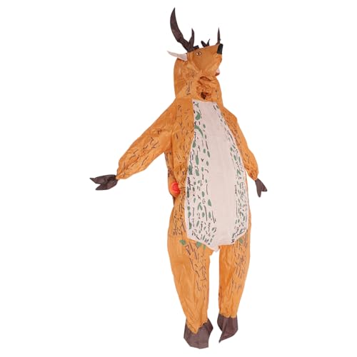 DIKACA Aufblasbarer Elch Kostüm Erwachsene Karneval Cosplay Party Jumpsuit PU Leicht und Atmungsaktiv mit Gebläse für Halloween Fasching Fest Zufällige Farbe DIKACA Aufblasbarer Elch Kostüm Erwachsene Karneval Cosplay Party Jumpsuit PU Leicht und Atmungsaktiv mit Gebläse für Halloween Fasching Fest Zufällige Farbe von DIKACA