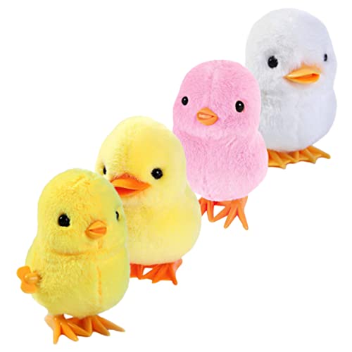 DIKACA Aufziehspielzeug Küken Und Enten Hüpfende üschtiere Für Ideales Ostergeschenk Und Für Kleine Fröhliche Und Bunte Designs von DIKACA