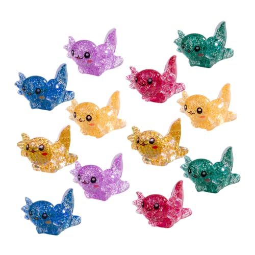 DIKACA Axolotl Figuren Für Aquarien Und Puppenhäuser Niedliche Miniatur Deko Für DIY Projekte Und Bastelarbeiten Perfekt Für Aquatische Themen Und Partys von DIKACA