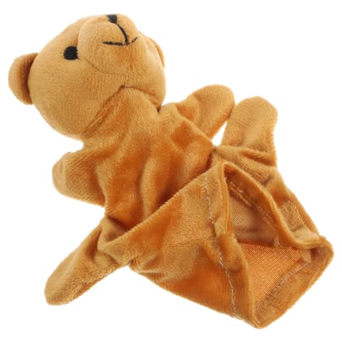 DIKACA Bären Handpuppe Puppen Kreatives Puppenspielzeug Handpuppe Für Plüschtier Handpuppe Geschichtenerzählpuppe Tierpuppe Plüsch Handpuppe Hellbraun Pp Baumwolle von DIKACA