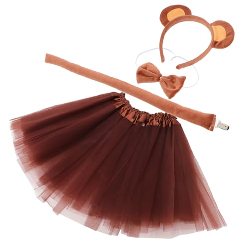 DIKACA Bärenohren Haarreif mit Schleife Tierisches Cosplay Verkleidungsset mit Abnehmbarem und Tüllrock Leichtes Weiches Kostüm für Karneval Bühnenauftritte Partys und Fotoshootings DIKACA Bärenohren Haarreif mit Schleife Tierisches Cosplay Verkleidungsset mit Abnehmbarem und Tüllrock Leichtes Weiches Kostüm für Karneval Bühnenauftritte Partys und Fotoshootings von DIKACA