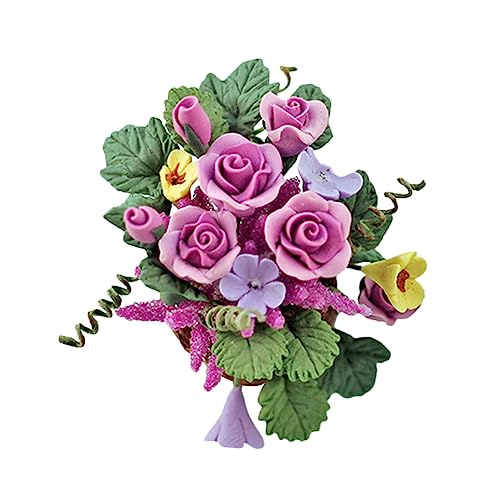 DIKACA Blumenkorb Modell Dekoratives Zubehör für Puppenhäuser für Mini Dekoration Büro Desktop oder Fotografie Requisite Leicht und Handlich Perfektes DIKACA Blumenkorb Modell Dekoratives Zubehör für Puppenhäuser für Mini Dekoration Büro Desktop oder Fotografie Requisite Leicht und Handlich Perfektes von DIKACA