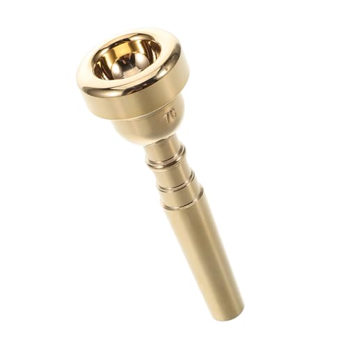 DIKACA Bugle Mouth Musikinstrument Mundstück Professionelles Trompetenmundstück Trompeteninstrument Mundstück Instrumente Instrumentenzubehör Nützliches Hornmundstück Goldenes Kupfer von DIKACA