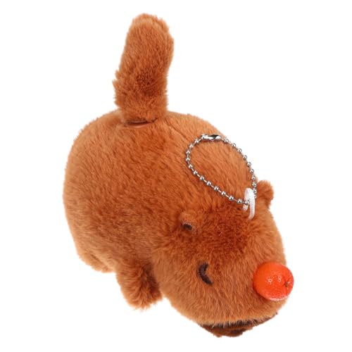 DIKACA Capybara-Puppe Plüschtiere Plüschpuppe Plüschkissen Cartoon-Puppe ausgestopft schlüsselanhänger Tiere plüschtier Capybara Plüschtier- Capybara- Tuch Brown von DIKACA