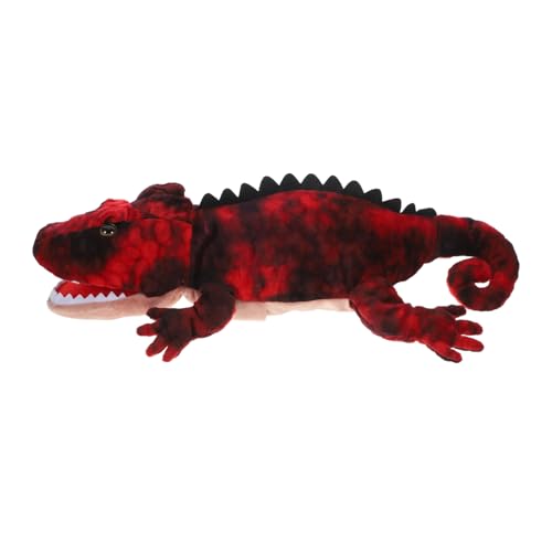 DIKACA Cartoon Animal Puppet Puppen kinderpuppe handspielpuppen Finger Puppets Schildkröten-Handpuppe Reptilienpuppe Plüschtierspielzeug Eidechsenpuppe für PP Baumwolle von DIKACA