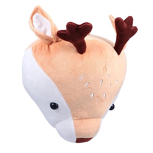 DIKACA Cartoon Elefant Wandbehang Hirsch Plüschtiere Wanddekor Rehkitz Puppe Wandbehang Hirsch Puppe Kinderpuppe Home Wand Ornament Tier Stoffpuppe Wand Rentier Puppe Kinderspielzeug von DIKACA