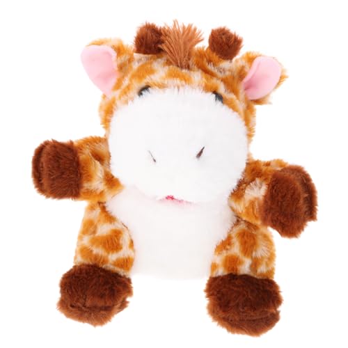 DIKACA Cartoon Giraffe Handpuppe Weiches Plüschtier für Interaktives Rollenspiel und Geschichtenerzählen Fördert Kreativität und Motorische Fähigkeiten Tierpuppe für Kreative DIKACA Cartoon Giraffe Handpuppe Weiches Plüschtier für Interaktives Rollenspiel und Geschichtenerzählen Fördert Kreativität und Motorische Fähigkeiten Tierpuppe für Kreative von DIKACA