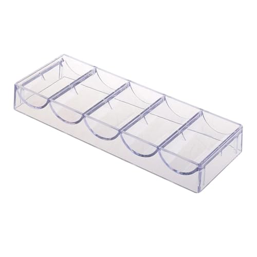 DIKACA Chip Rack Für Pokerchips Transparente Zur Ordentlichen Sortierung Von Spielchips 100 Chips Kapazität Ideal Für Pokerabende Und Spieleabende DIKACA Chip Rack Für Pokerchips Transparente Zur Ordentlichen Sortierung Von Spielchips 100 Chips Kapazität Ideal Für Pokerabende Und Spieleabende von DIKACA