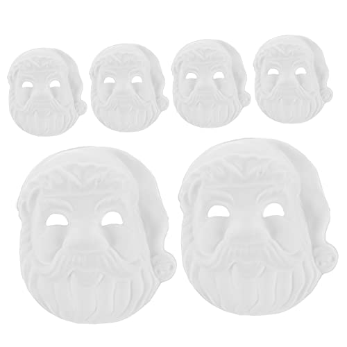 DIKACA Cosplay Maske Maskerade Kindermaske Weiße Maske für Vollmasken Bemalbare Papiermaske Zellstofffarbe Santa Claus Masken Leere Cosplay Maske Unbemalte Weihnachtsmann Maske Leere DIKACA Cosplay Maske Maskerade Kindermaske Weiße Maske für Vollmasken Bemalbare Papiermaske Zellstofffarbe Santa Claus Masken Leere Cosplay Maske Unbemalte Weihnachtsmann Maske Leere von DIKACA