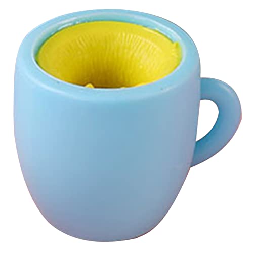 DIKACA Dekompressionsbecher Becherquetschspielzeug Partygeschenke Stressbälle Für Dehnbares Zappelspielzeug Kleines Stressspielzeug Tassenquetschspielzeug Sky-Blue von DIKACA