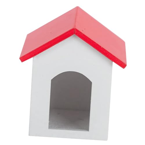DIKACA Desktop - Basteln Hundehaus Dekoration Mini- Für Eine Hundehütte Aus Holz Mini-hausverzierung Mini-zwinger-Foto-Requisite Mikro-landschafts-zwinger- Hölzern von DIKACA