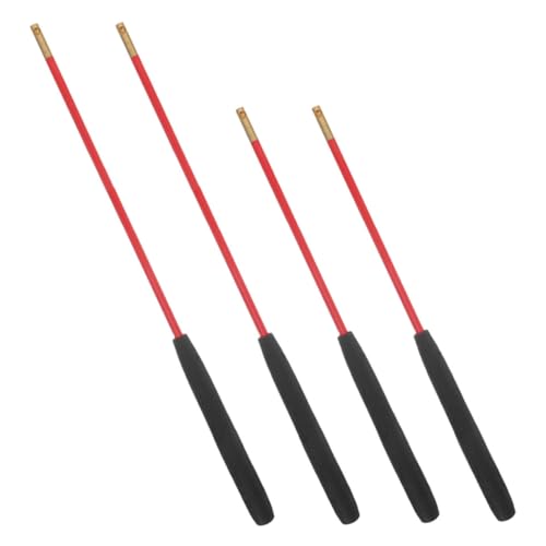 DIKACA Diabolo-Shaker Teufelsstöcke Jonglieren Diabolo-Sticks Handstäbe Sicherer Griff mit Diabolo-Stab Diabolo Stäbe Garten-Disco-Kugel hängende Discokugeln chemische Faser rot von DIKACA