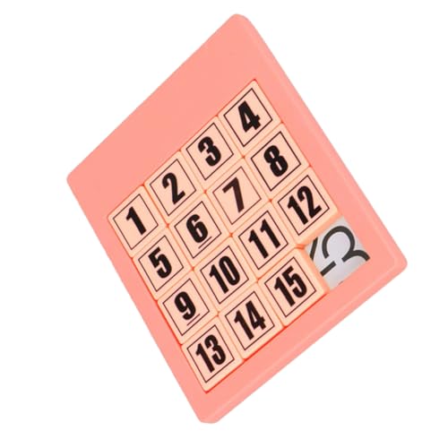 DIKACA Digitale Huarong-Straße Puzzle kinderpuzzle hühner Mathematikspielzeug Zahlenlernspielzeug Intelligenzspielzeug für Bildungsspielzeug Abs Rosa von DIKACA