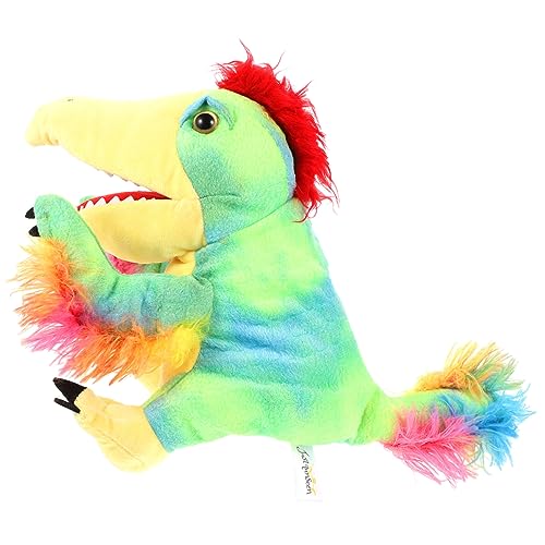 DIKACA Dinosaurier-handpuppe Handspielzeug Zum Geschichtenerzählen Storytime-dinosaurierpuppe Cartoon-handpuppe -Dinosaurier-Marionette Realistisches Handspielzeug Pp Baumwolle von DIKACA