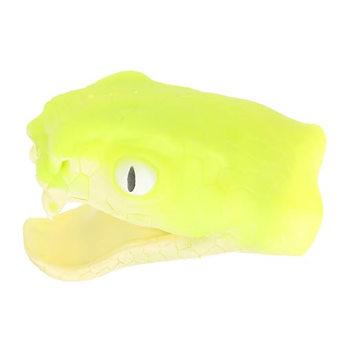 DIKACA Dinosaurierhandpuppen interaktives Interactive Toys Kleinkind Finger Schlangenpuppe selber Machen Schlangenspielzeug zum Geschichtenerzählen Weichkleber Light Green von DIKACA