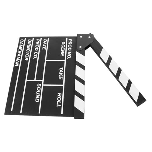 DIKACA Filmregisseur-klappbrett Direktor Board Film-klappbretter Filmklapper Direktoren Schindel Größere Szenenklappe Spule Holzklappe Holzfilmklappe Aus Filmschindeln Theaterausrüstung Hölzern Black DIKACA Filmregisseur-klappbrett Direktor Board Film-klappbretter Filmklapper Direktoren Schindel Größere Szenenklappe Spule Holzklappe Holzfilmklappe Aus Filmschindeln Theaterausrüstung Hölzern Black von DIKACA