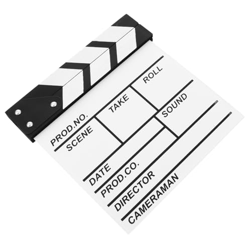 DIKACA Film Board S Clapper Holz Film Requisiten Pädagogisches Spielzeug Interaktive Szene Werkzeug 20x20cm Weiß DIKACA Film Board S Clapper Holz Film Requisiten Pädagogisches Spielzeug Interaktive Szene Werkzeug 20x20cm Weiß von DIKACA