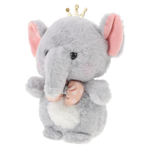 DIKACA Elefanten Stofftier Gefüllter Elefant Plüsch groß Plüschelefant ausgestopft Elefant Elefantenspielzeug Elefant Süße Puppe Samt Grey DIKACA Elefanten Stofftier Gefüllter Elefant Plüsch groß Plüschelefant ausgestopft Elefant Elefantenspielzeug Elefant Süße Puppe Samt Grey von DIKACA