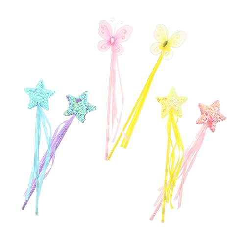 DIKACA Engel Feen Zauberstäbe Für Bunte Magische Sticks Für Bühnenaufführungen Und Dekoration Herz Design Pink Und 2 Schmetterlingsvarianten DIKACA Engel Feen Zauberstäbe Für Bunte Magische Sticks Für Bühnenaufführungen Und Dekoration Herz Design Pink Und 2 Schmetterlingsvarianten von DIKACA