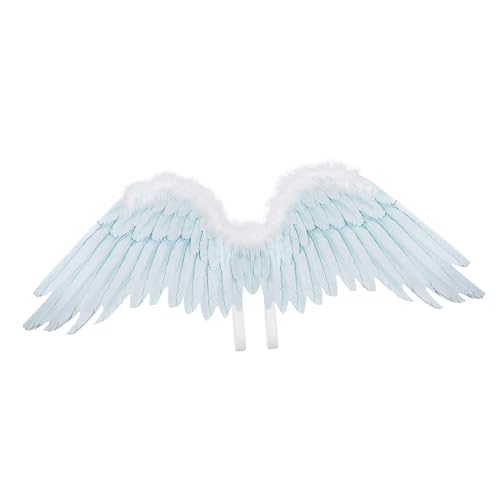 DIKACA Engel und Teufel Kostümflügel für Erwachsene Dekorative Halloween Flügel aus Hochwertigem Feder Material für Bühnenperformance und Cosplay Requisite von DIKACA