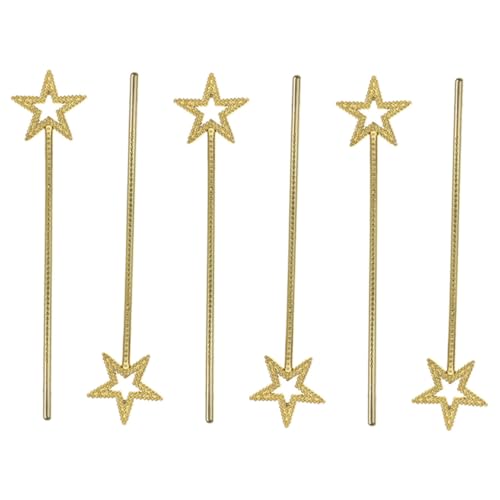 DIKACA Kunststoff-feenstäbe-Set Mit Stern-Design Feenstäbe Sternaufsatz Für Mädchen Für Kleidershows von DIKACA