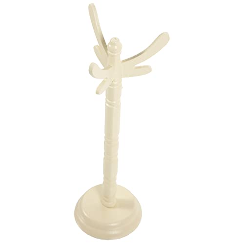 DIKACA Exquisite Puppenbügel House Coat Tree Doll Garment Rack Clothes Hanger Coat Tree Miniature Simulierte Kleiderbügel Panzerbodenregal Coat Rack Freestanding Doll Furniture von DIKACA