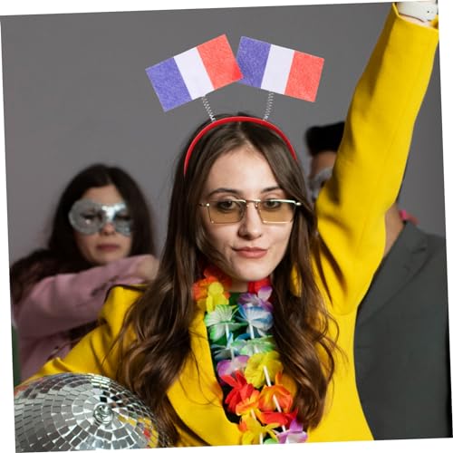 DIKACA Französisches Flaggen Haarband Partyzubehör Wiederverwendbar Robust Auffälliges Haarschmuck Damen Fanartikel für Fußball Fanfeier DIKACA Französisches Flaggen Haarband Partyzubehör Wiederverwendbar Robust Auffälliges Haarschmuck Damen Fanartikel für Fußball Fanfeier von DIKACA