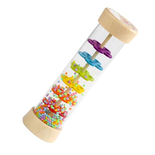 DIKACA Freizeitspielzeug Perlenregenmacher Regenstab Kinderspielzeug Babys Shaker Musikalischer Regen Regengeräuschmacher Erkennungsspielzeug Regengeräuschspielzeug Kinderspielzeug von DIKACA