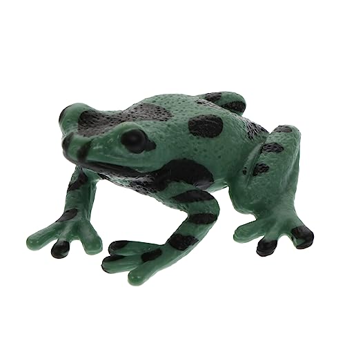 DIKACA Frosch-Modell Figur Tierminiatur Mikrolandschaftsornament Froschmodell Puppenhaus-tierstatue Im Freien Kleinkinder Amphibie Deko Tierausstellungsmodelle Plastik Green von DIKACA
