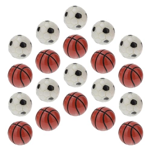 DIKACA 20pcs Mini Fußball Basketball Modelle Miniatur Sport Für Puppenhaus Mini DIKACA 20pcs Mini Fußball Basketball Modelle Miniatur Sport Für Puppenhaus Mini von DIKACA