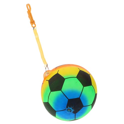 DIKACA Fußball mit Griff und Federseil Aufblasbar und Leicht für Kindergarten und Vorschulspiel Farbenfrohes für Fördert Bewegung und Koordination DIKACA Fußball mit Griff und Federseil Aufblasbar und Leicht für Kindergarten und Vorschulspiel Farbenfrohes für Fördert Bewegung und Koordination von DIKACA