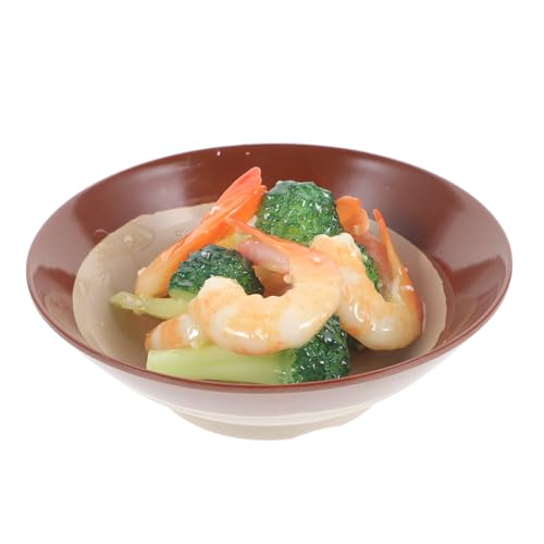 DIKACA Gebratene Garnelen Mit Brokkoli Knoblauch Schüssel Dekorative Küchensimulation Lebensmittel Küchen Lebensmittel Ornament Vorgetäuschtes Essen Künstlicher Blumenkohl DIKACA Gebratene Garnelen Mit Brokkoli Knoblauch Schüssel Dekorative Küchensimulation Lebensmittel Küchen Lebensmittel Ornament Vorgetäuschtes Essen Künstlicher Blumenkohl von DIKACA