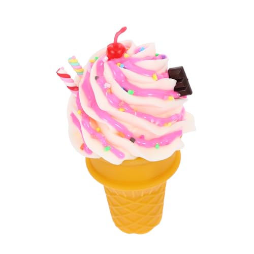 DIKACA Gefälschte Eistüte Künstliches Dessertmodell aus Dekorative Fotorequisite und Langlebig für Kreative Displays von DIKACA