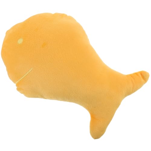 DIKACA Gefüllter Plüsch Fischpuppe Kuscheltier Plüsch Fisch Plüsch Stofftier Plüschfischspielzeug Kuscheltiere Gefüllte Puppenspielzeuge Pp Baumwolle Yellow von DIKACA