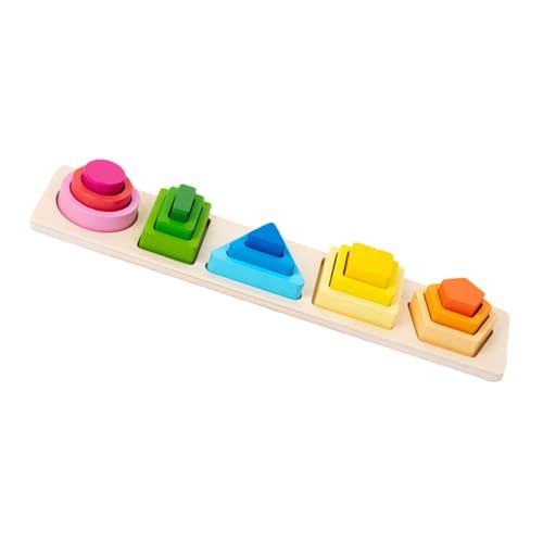 DIKACA Logisches Spielzeug Puzzle Kinder Geometrisches Formen Puzzle 5 Teiliges Set Für Farben Sortieren Und Formen Erkennen Montessori Lernspielzeug Für Frühe Entwicklung Pädagogisches Holzspielzeug DIKACA Logisches Spielzeug Puzzle Kinder Geometrisches Formen Puzzle 5 Teiliges Set Für Farben Sortieren Und Formen Erkennen Montessori Lernspielzeug Für Frühe Entwicklung Pädagogisches Holzspielzeug von DIKACA