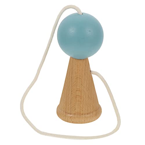 DIKACA Geschicklichkeitsball holzspielzeug hühner Blaues Kendama spielsachen Einzelspielzeug verschleißfestes Kendama- Interessantes Kinderspielzeug Blue von DIKACA