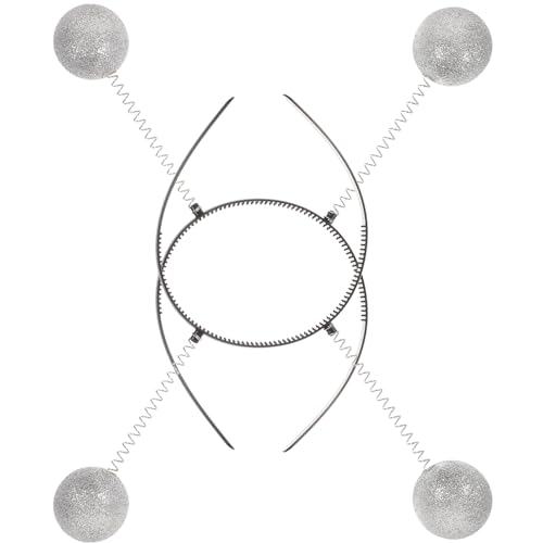 DIKACA Bequemes Flexibles Silbernes Glitzer-stirnband Boppers Für Jungen Und Mädchen Erwachsene Halloween-partykleidung von DIKACA