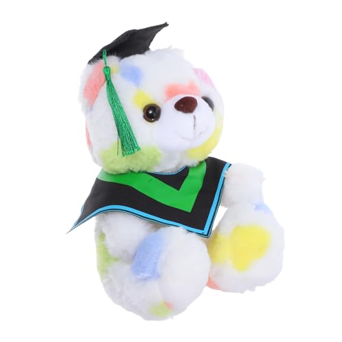 DIKACA Graduation Bär Kuscheltier mit Doktorhut Weiches Plüschstofftier für Abschlussfeier Gemütliches für Absolventen Dekoratives Stofftier für Zuhause Personalisiertes Abschlussgeschenk von DIKACA