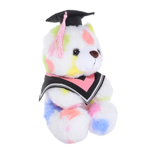 DIKACA Graduationsbär Plüsch Kuscheltier mit Doktorhut Weiches zur Prüfung Bestanden Dekorativer Abschlussbär für Studium und Home Decor Niedliches Erinnerungsstück für Absolventen DIKACA Graduationsbär Plüsch Kuscheltier mit Doktorhut Weiches zur Prüfung Bestanden Dekorativer Abschlussbär für Studium und Home Decor Niedliches Erinnerungsstück für Absolventen von DIKACA