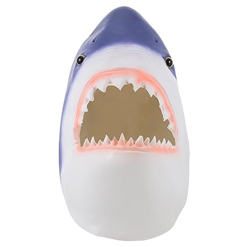 DIKACA Kleider Hüte Für Kinder Hai-kopfbedeckung Kuscheltier Kind Cosplay Emulsion Haifischmaul Kinderkleid Halloween-Maske von DIKACA