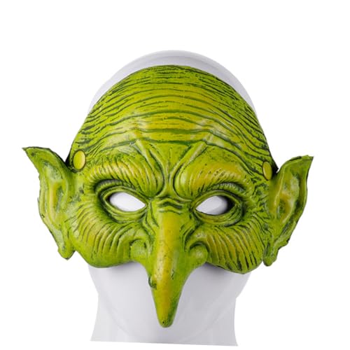 DIKACA Halb Gesichts Witch Maske Für Karneval Und Cosplay Grüne Hexenmaske Für Halloween Feiern Partybedarf Und Kostüme Ideal Für Kreative Verkleidungen Und Veranstaltungen DIKACA Halb Gesichts Witch Maske Für Karneval Und Cosplay Grüne Hexenmaske Für Halloween Feiern Partybedarf Und Kostüme Ideal Für Kreative Verkleidungen Und Veranstaltungen von DIKACA