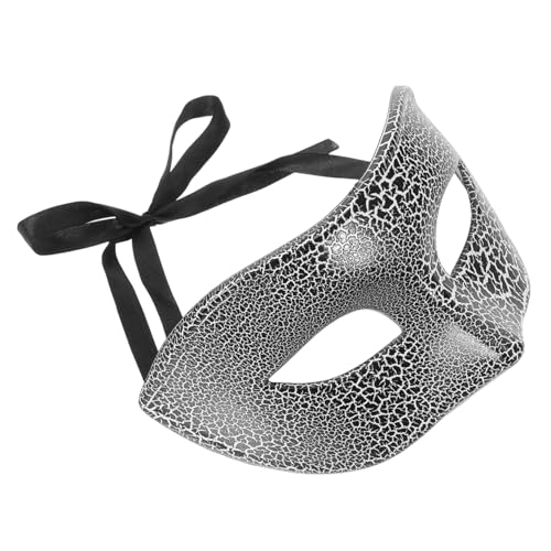DIKACA Halbgesichtsmaske Halloween Horror Maske mit Rissdesign Kunststoff Halbgesichtsmaske für Erwachsene Komfortabel Langlebig Leicht für Karneval Cosplay Festival und Party von DIKACA