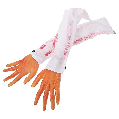 DIKACA Halloween Gruselige Fake Blood Hände Lebensechte Faux Arm Hände Requisiten Für Spukhaus Zombie Partys Und Halloween Dekorationen Blutige Handprothesen DIKACA Halloween Gruselige Fake Blood Hände Lebensechte Faux Arm Hände Requisiten Für Spukhaus Zombie Partys Und Halloween Dekorationen Blutige Handprothesen von DIKACA