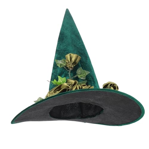 DIKACA Halloween Hexenhut mit Künstlichen Weinreben und Blumen Leichter Langlebiger Partyhut für Damen Dekorativ und Vielseitig für Halloween Feiern Cosplay Karneval und Kostümpartys DIKACA Halloween Hexenhut mit Künstlichen Weinreben und Blumen Leichter Langlebiger Partyhut für Damen Dekorativ und Vielseitig für Halloween Feiern Cosplay Karneval und Kostümpartys von DIKACA