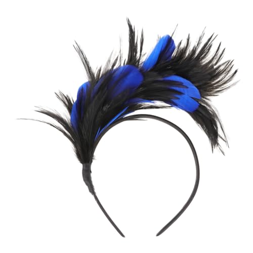 DIKACA Halloween Leichtes Haarband Damen Haarschmuck für Party Hochzeit Ball Tanz Einzigartiges Schwarzes Blaues Stirnband mit Schmuck für Festliche Anlässe und Cosplay von DIKACA