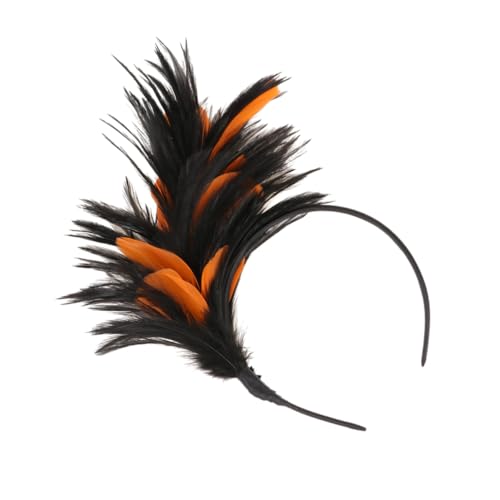 DIKACA Halloween Leichtes Haarreif Schwarz Orange Kopfschmuck Damen Kostüm Accessoire Party Kopfband von DIKACA
