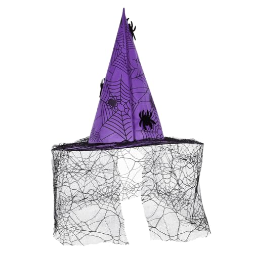 DIKACA Halloween Maskerade Hexenhut Cosplay Spinne Hexenhut Halloween Kostüm Hut Requisite von DIKACA