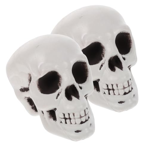 DIKACA Halloween Plastikschädel Realistische Dekoration Für Gruselige Geisterhäuser Und Party Requisiten Halloween Zubehör Für Unvergessliche Feiern von DIKACA