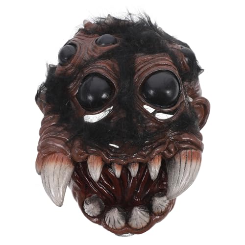 DIKACA Halloween Spinnenmaske Cosplay für Erwachsene Leichte Atmungsaktive Tiermotiv Maske für Halloween Partys Fasching Kostüm und Maskenball von DIKACA